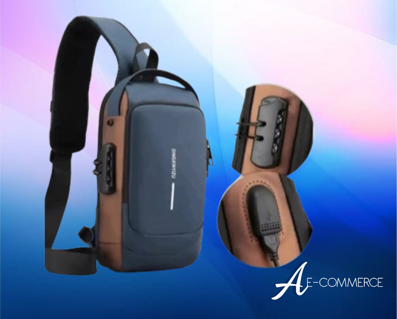  Mochila Pechera con Puerto USB